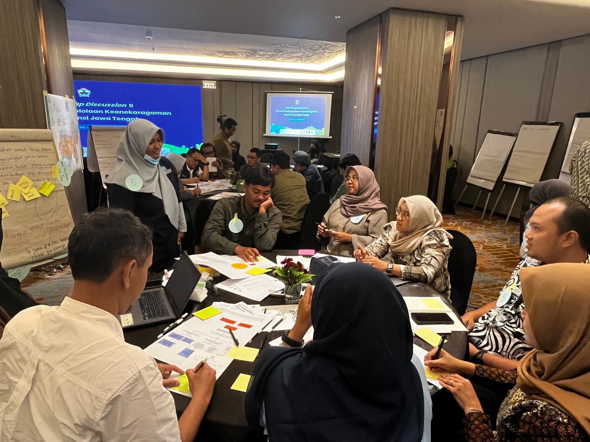 FGDs on predetermined topics as set by the facilitator.